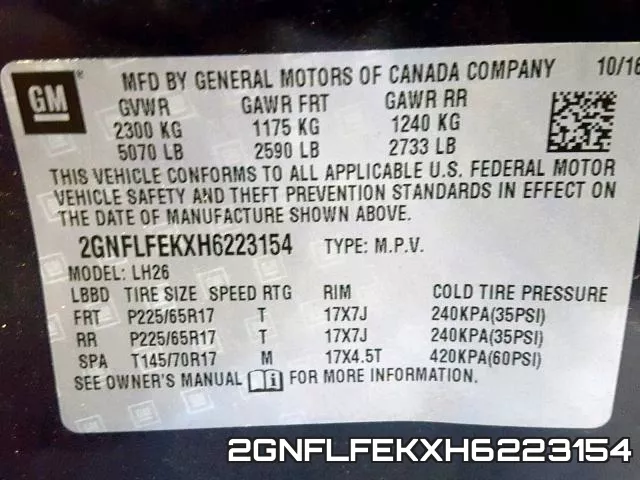 2GNFLFEKXH6223154 фото 2