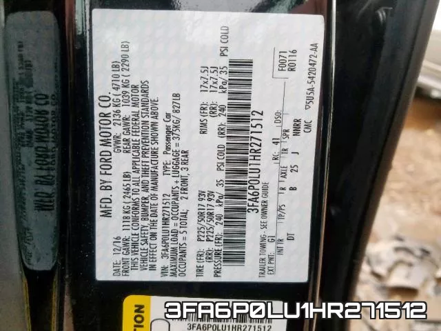 3FA6P0LU1HR271512 фото 2