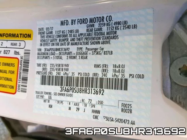 3FA6P0SU8HR313692 фото 2