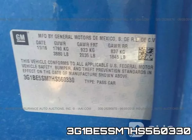 3G1BE5SM7HS560330 фото 10