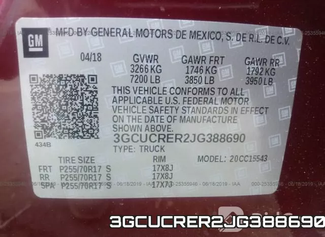 3GCUCRER2JG388690 фото 9