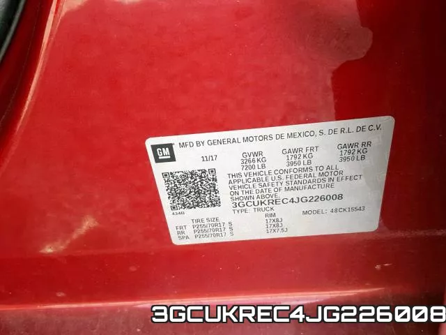 3GCUKREC4JG226008 фото 2