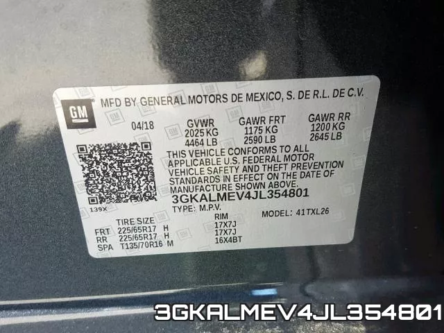 3GKALMEV4JL354801 фото 2