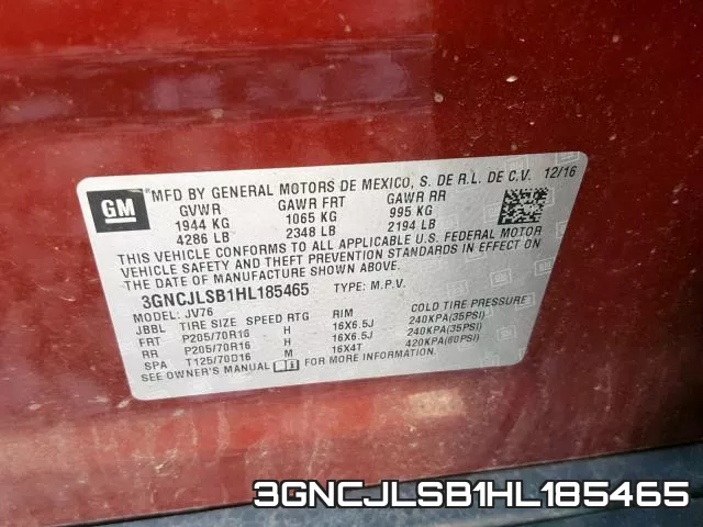 3GNCJLSB1HL185465 фото 2