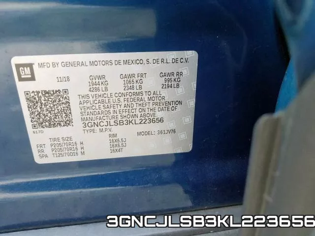 3GNCJLSB3KL223656 фото 2