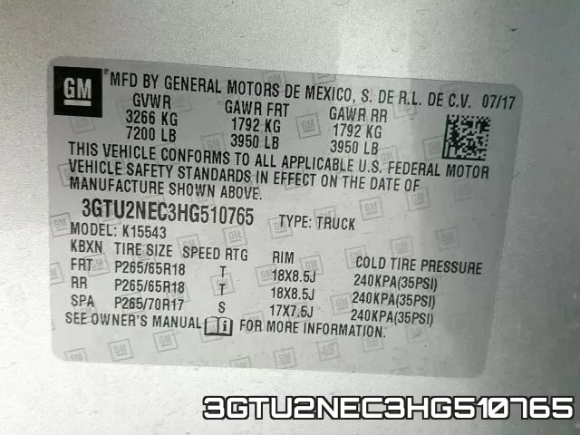 3GTU2NEC3HG510765 фото 2