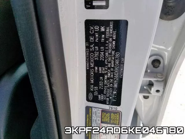 3KPF24AD6KE046780 фото 2