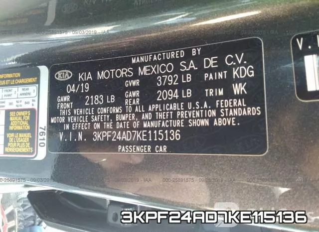 3KPF24AD7KE115136 фото 10