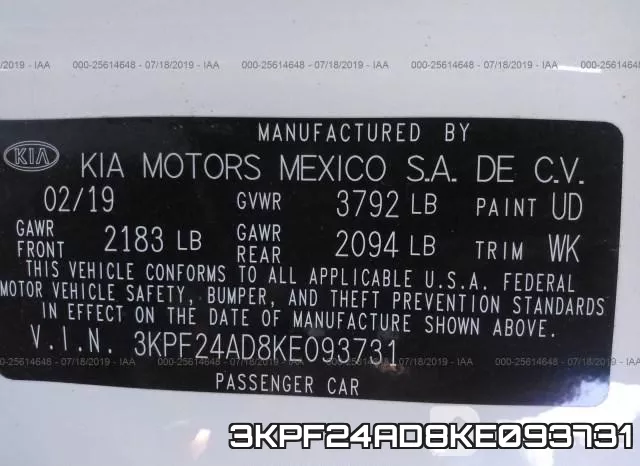 3KPF24AD8KE093731 фото 10