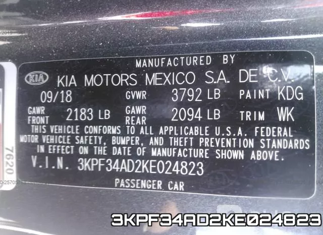 3KPF34AD2KE024823 фото 10