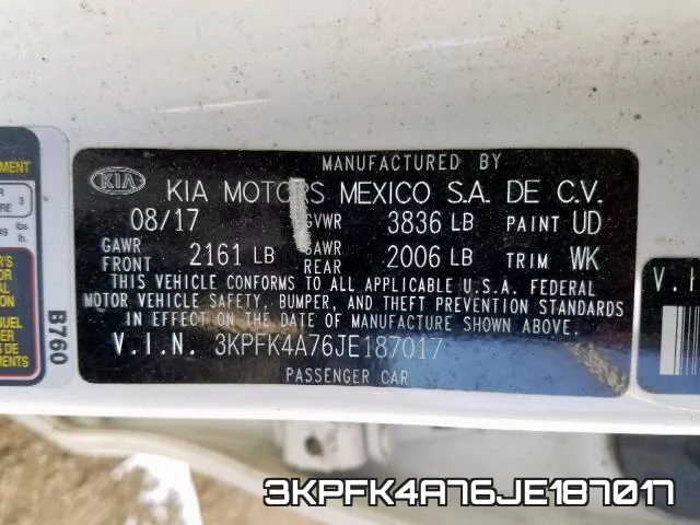 3KPFK4A76JE187017 фото 2