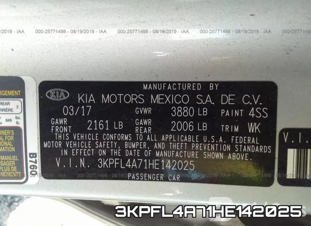 3KPFL4A71HE142025 фото 10