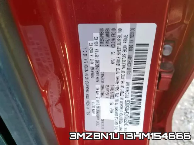 3MZBN1U73HM154666 фото 2