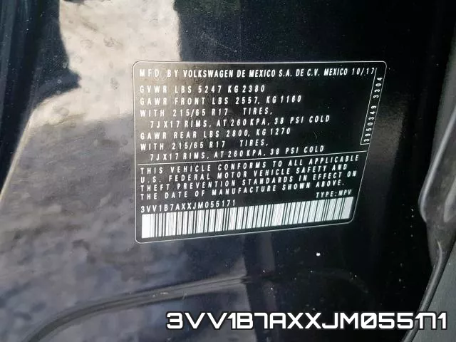 3VV1B7AXXJM055171 фото 2
