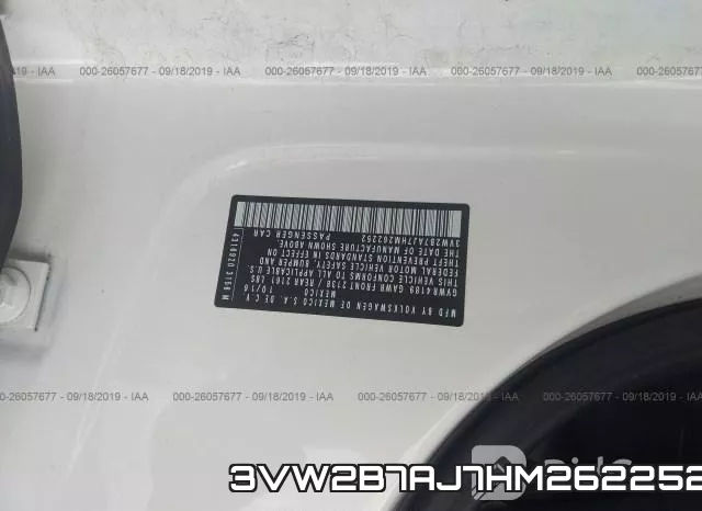 3VW2B7AJ7HM262252 фото 10