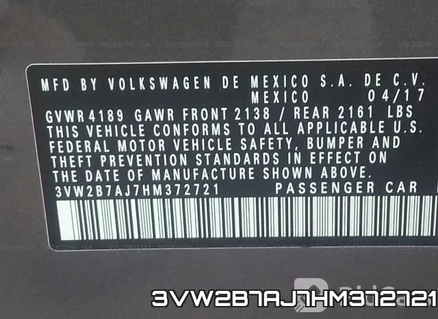 3VW2B7AJ7HM372721 фото 10