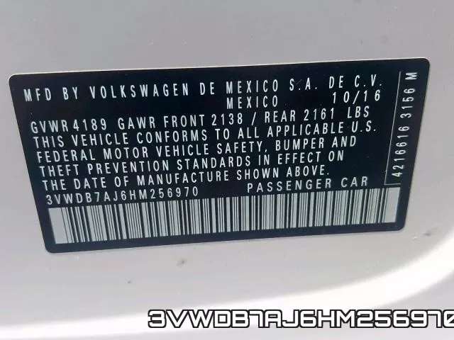 3VWDB7AJ6HM256970 фото 2