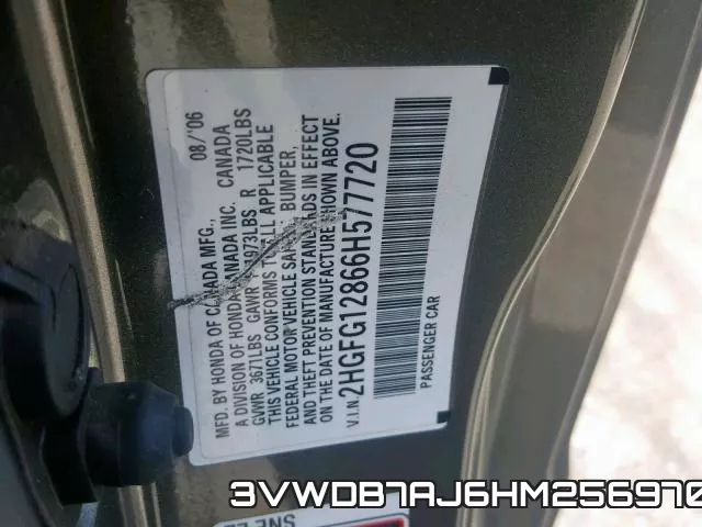 3VWDB7AJ6HM256970 фото 10