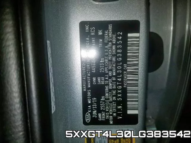 5XXGT4L30LG383542 фото 2