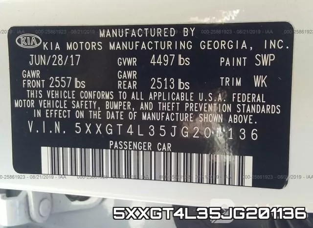 5XXGT4L35JG201136 фото 10