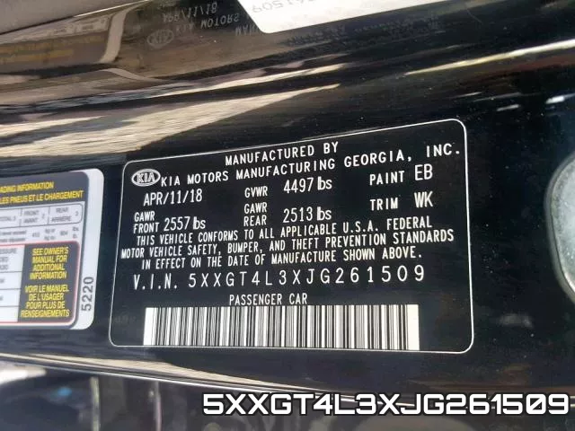 5XXGT4L3XJG261509 фото 2