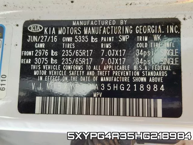 5XYPG4A35HG218984 фото 2