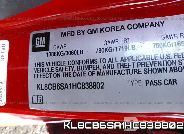 KL8CB6SA1HC838802 фото 10