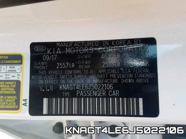 KNAGT4LE6J5022106 фото 2