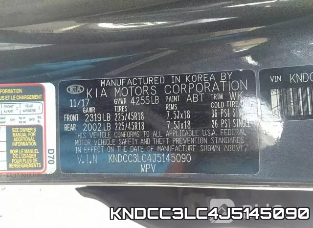 KNDCC3LC4J5145090 фото 10