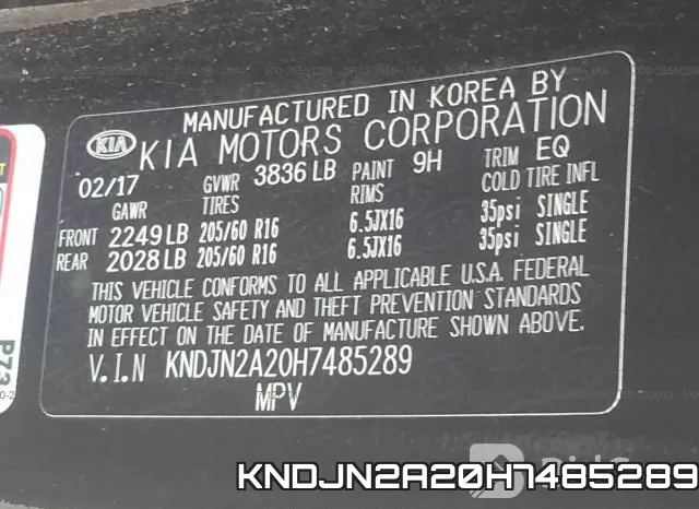 KNDJN2A20H7485289 фото 10