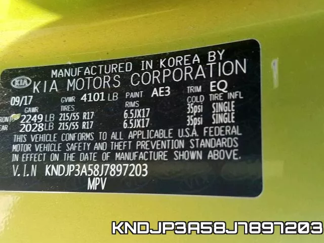 KNDJP3A58J7897203 фото 2