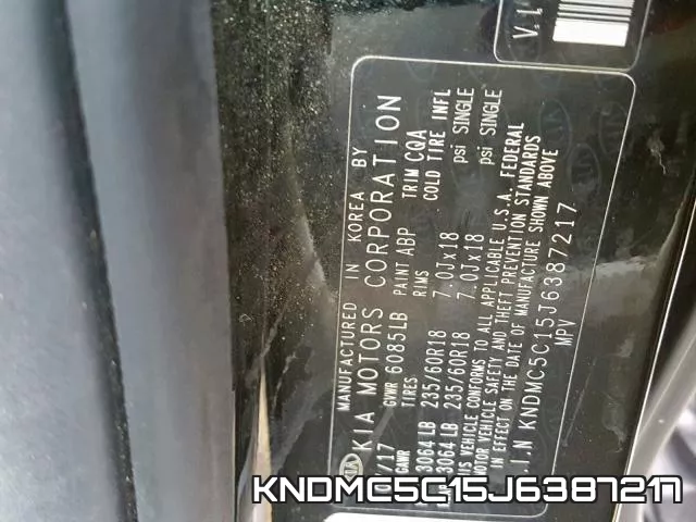 KNDMC5C15J6387217 фото 2