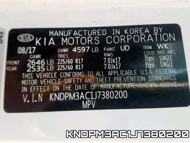 KNDPM3AC1J7380200 фото 2