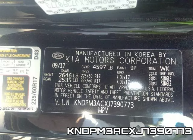 KNDPM3ACXJ7390773 фото 10
