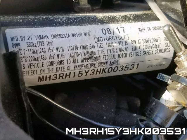 MH3RH15Y3HK003531 фото 2