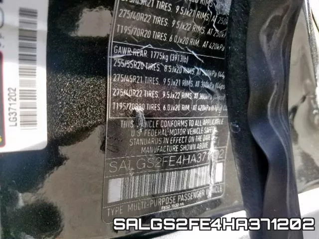 SALGS2FE4HA371202 фото 2