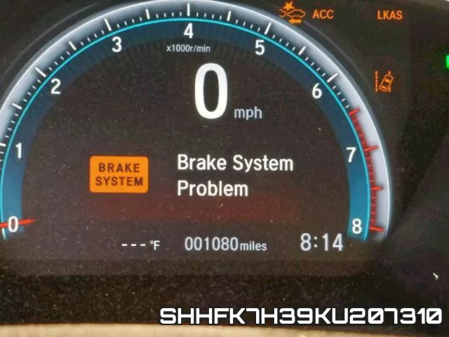 SHHFK7H39KU207310 фото 9