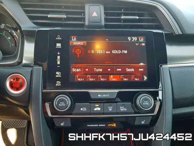 SHHFK7H57JU424452 фото 10