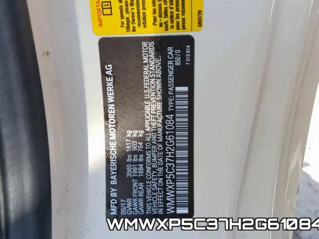 WMWXP5C37H2G61084 фото 2