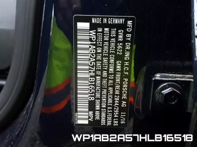 WP1AB2A57HLB16518 фото 2
