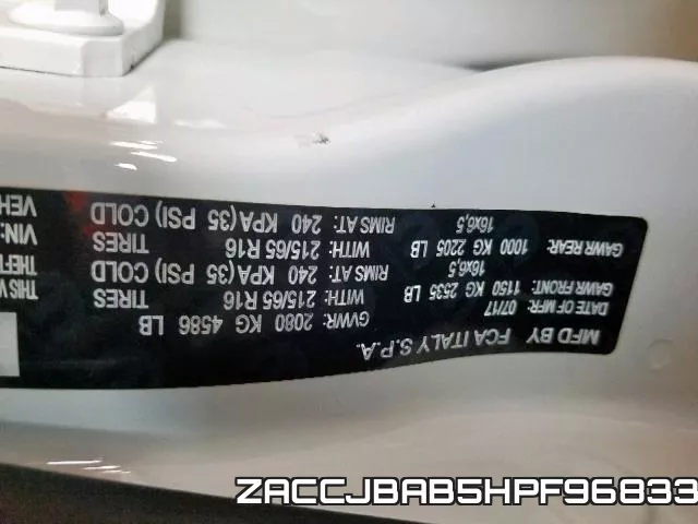 ZACCJBAB5HPF96833 фото 2