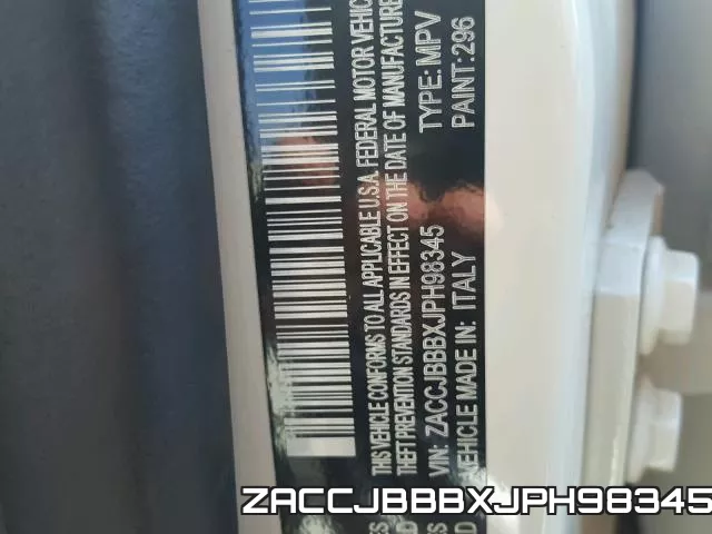 ZACCJBBBXJPH98345 фото 2
