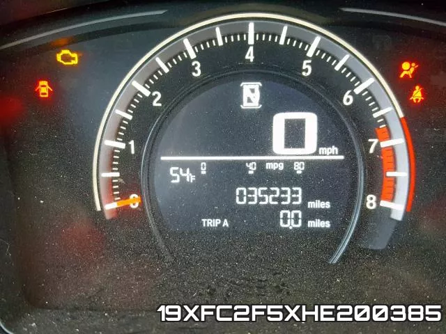 19XFC2F5XHE200385 фото 9