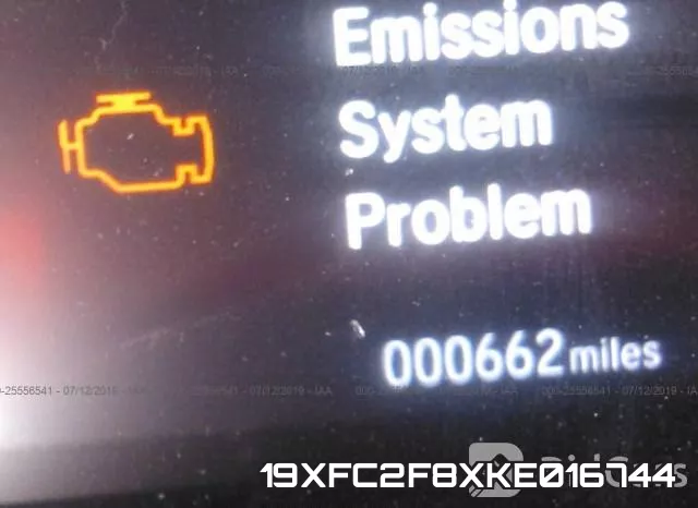 19XFC2F8XKE016744 фото 8