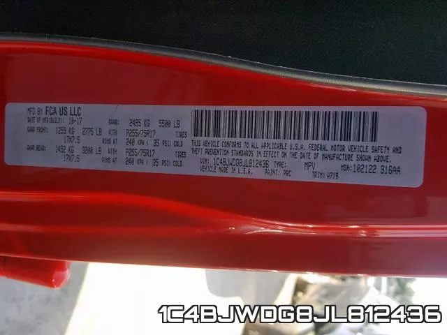 1C4BJWDG8JL812436 фото 2