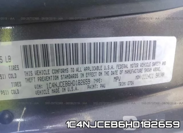 1C4NJCEB6HD182659 фото 10