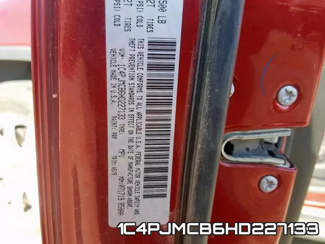 1C4PJMCB6HD227133 фото 2