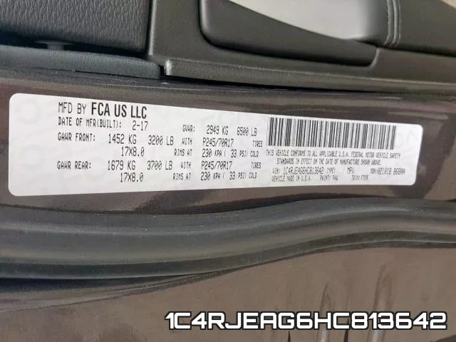 1C4RJEAG6HC813642 фото 2