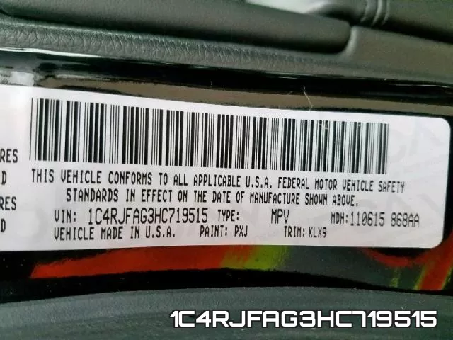 1C4RJFAG3HC719515 фото 2