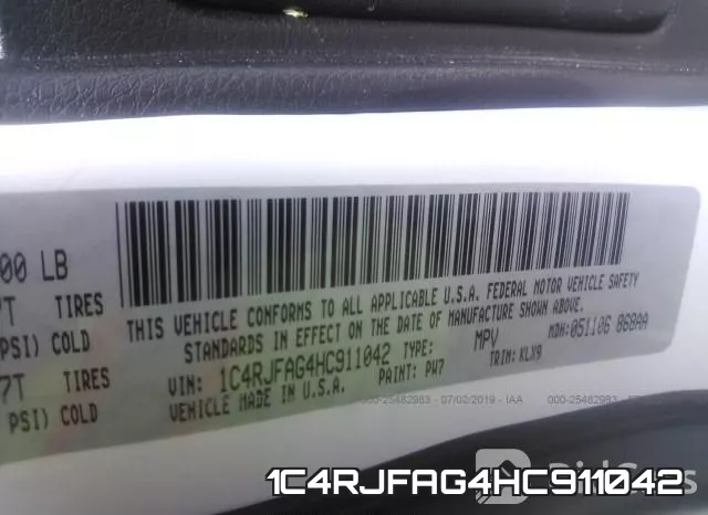 1C4RJFAG4HC911042 фото 10